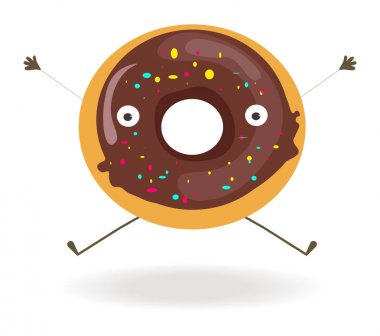 Tatlı çikolatalı çörek.  