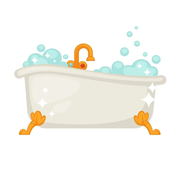 Parlak seramik banyo — Stok Vektör