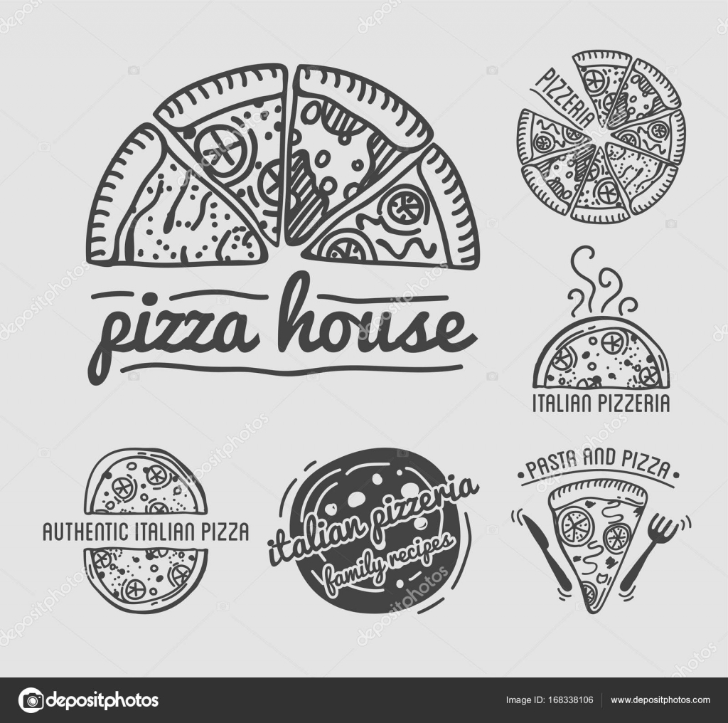 Italian Pizza House Emblems Stock Vector Image By C Sonulkaster