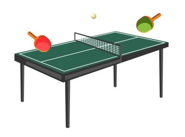Yeşil alan ile Masa Tenisi