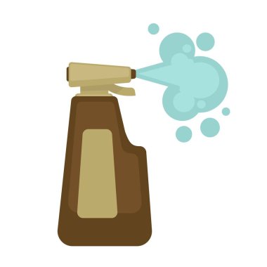 Temizleyici sprey ile şişe