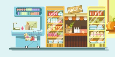 Süpermarket ile para çekme makinesi