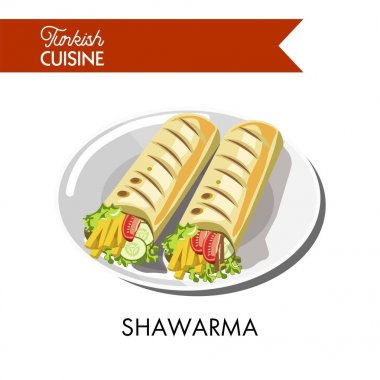 Lezzetli Türk shawarma