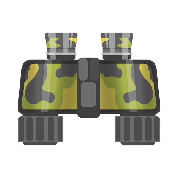 Prismáticos militares de color camuflaje — Vector de stock