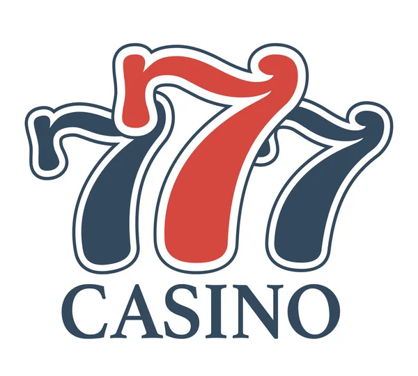 Luxusní Kasino kreslený emblém — Stockový vektor