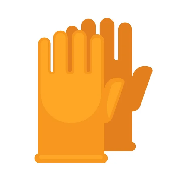 Κίτρινα ελαστικά γάντια — Διανυσματικό Αρχείο