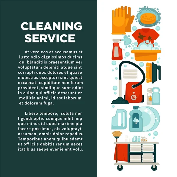 Serviço de limpeza da casa — Vetor de Stock