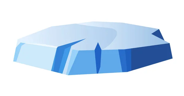 Morceau de glace rond — Image vectorielle