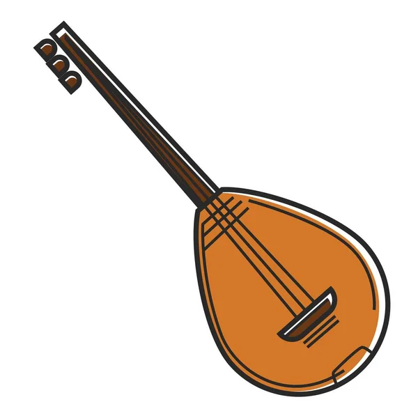 Instrument de musique Bouzouki — Image vectorielle