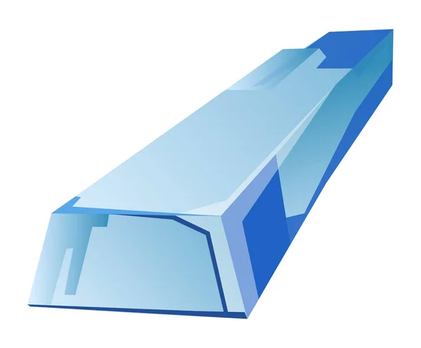 Kus ledovce modré nerovnoměrné ledu — Stockový vektor