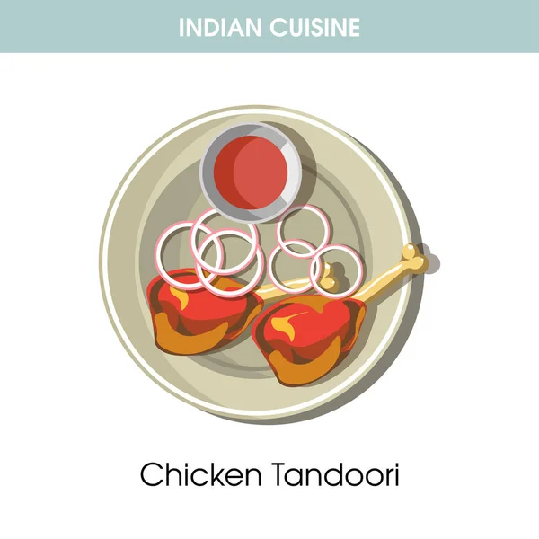 Indiai konyha hagyományos étel — Stock Vector