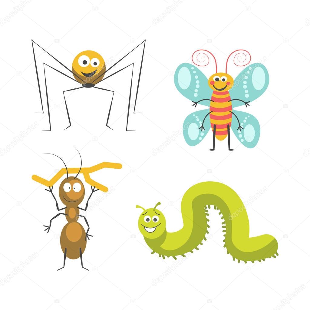 Funny insects set
