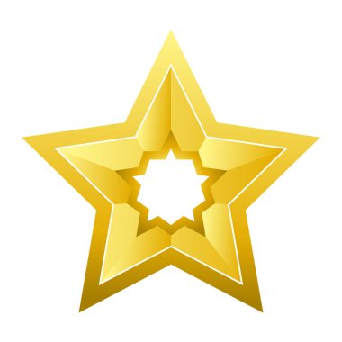 altın beş köşeli yıldız