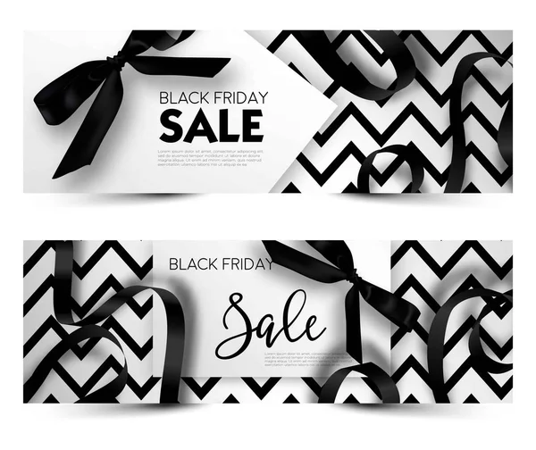 Black Friday sale advertising poster — Stock Vector