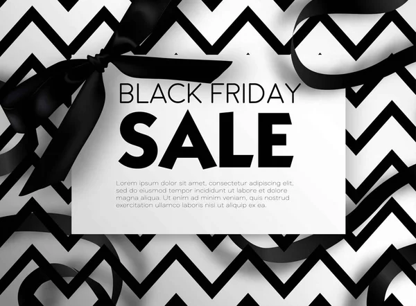 Black Friday sale advertising poster — Stock Vector