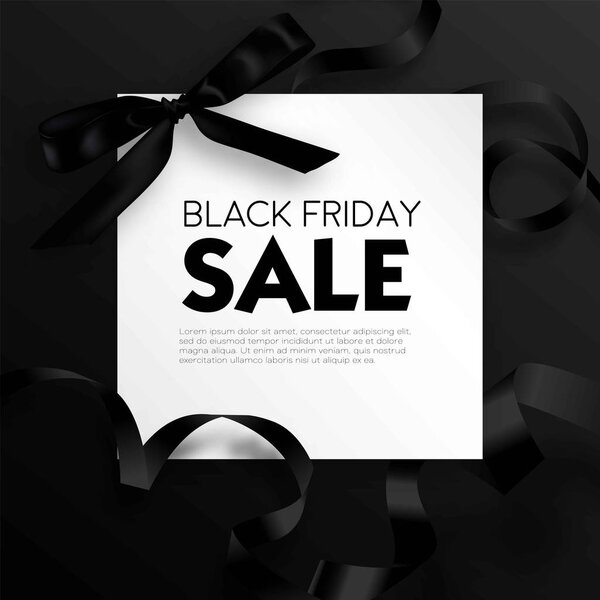 Black Friday sale advertising poster