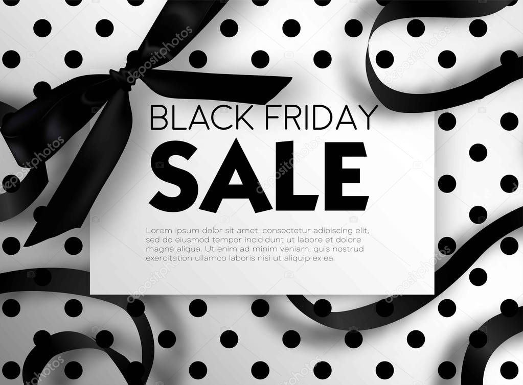 Black Friday sale advertising poster