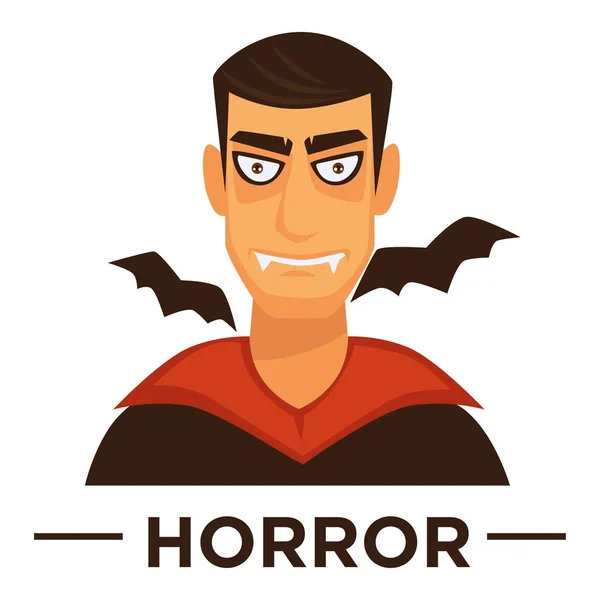 Película horror género icono — Vector de stock