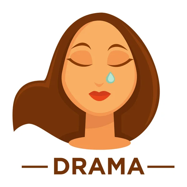 Película Drama género icono — Vector de stock