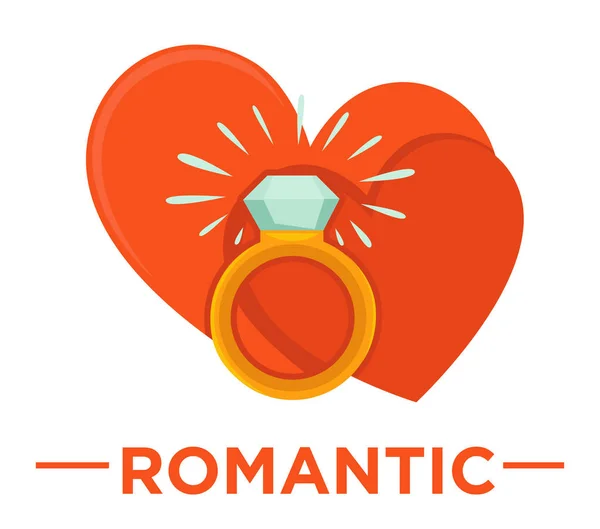 Romantische Filmgenre-Ikone — Stockvektor