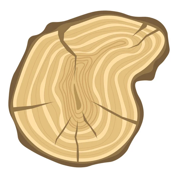 Anéis do ano de madeira de árvore — Vetor de Stock