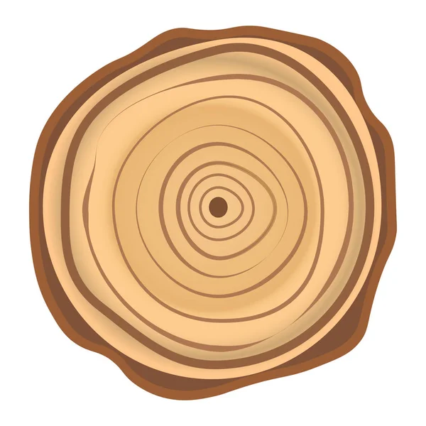 Árbol madera año anillos — Archivo Imágenes Vectoriales