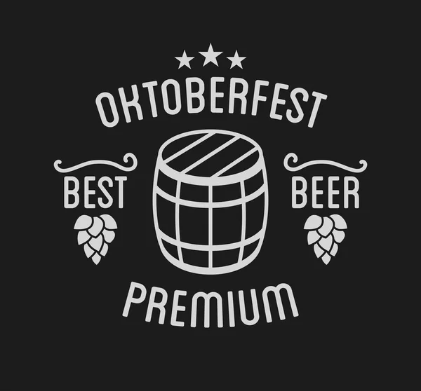 Oktoberfest festival de cerveja tipografia —  Vetores de Stock