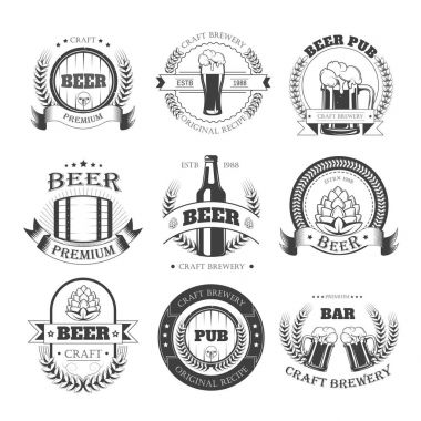 Bira bar için bira simgeler