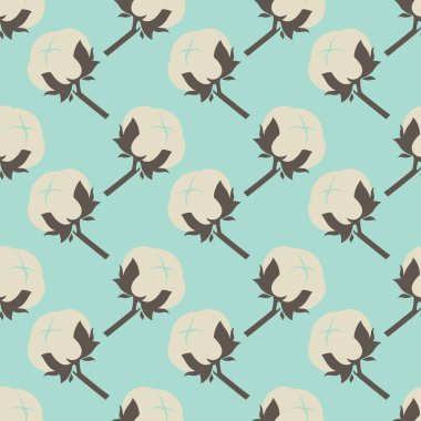 Pamuk çiçek çiçek seamless modeli 