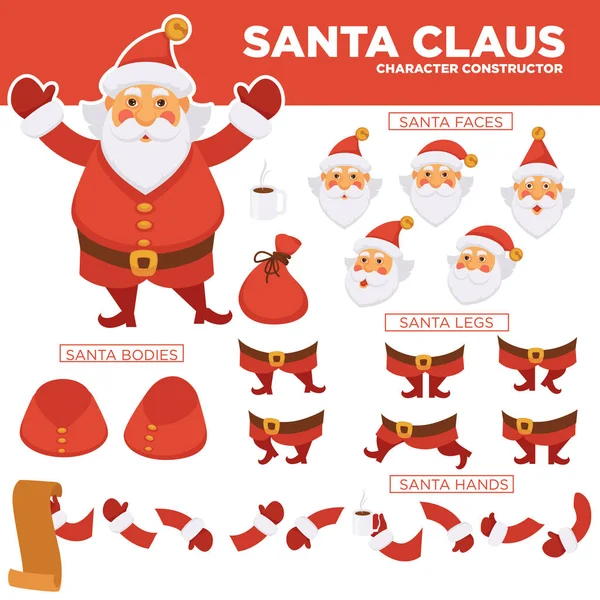 Κατασκευή χαρακτήρα ρήτρας Santa — Διανυσματικό Αρχείο