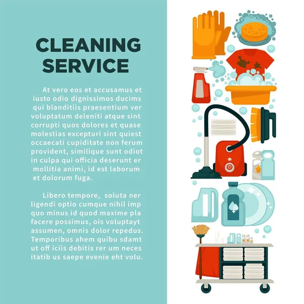 House cleaning service promotional banner — Stock Vector