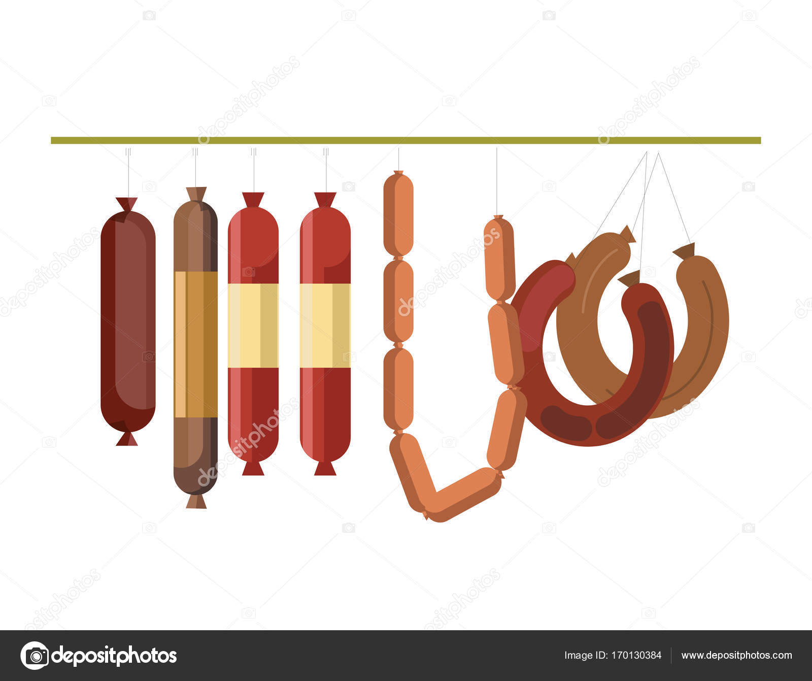 Hanging Deli Meat