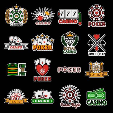Casino poker logo Şablonlar
