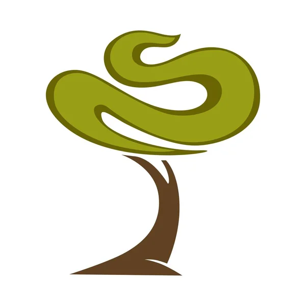 Ícone de árvore verde — Vetor de Stock
