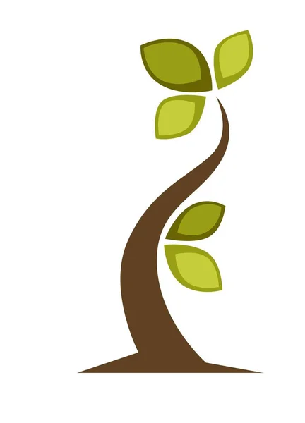 Streszczenie ikonę drzewa — Wektor stockowy