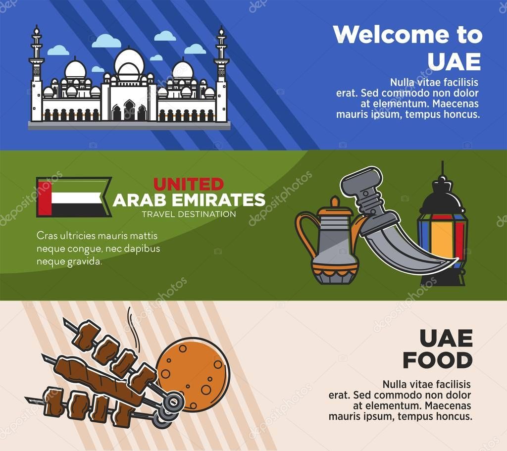 Welcome to UAE banners set
