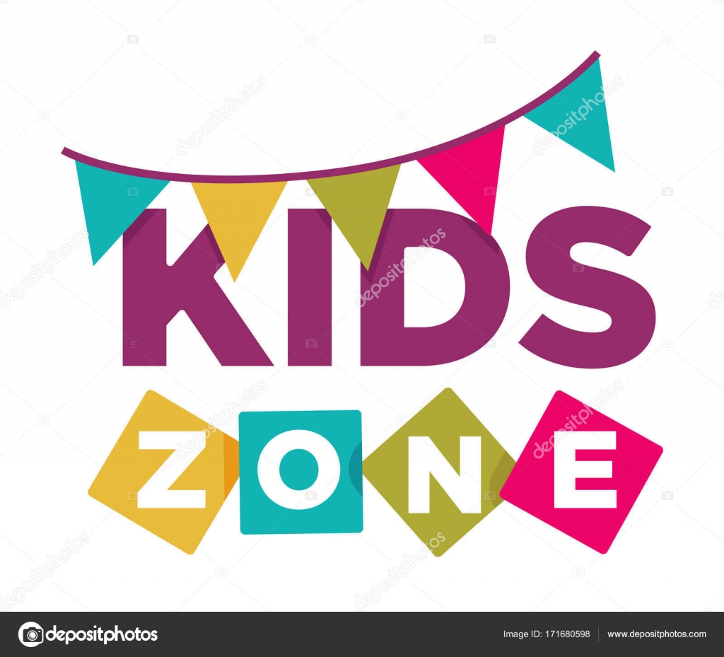 Kid zone playground or children education calssroom icon Stock Vector