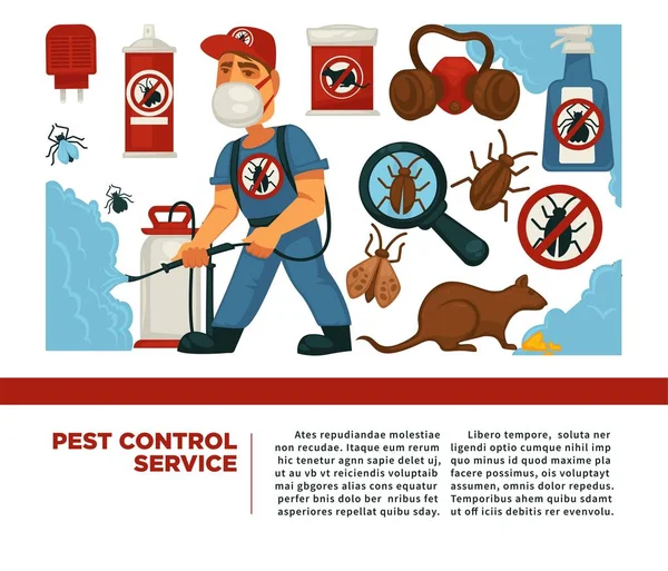 Affiche de contrôle sanitaire — Image vectorielle
