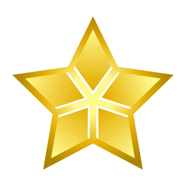 Estrella brillante de cinco puntas — Vector de stock