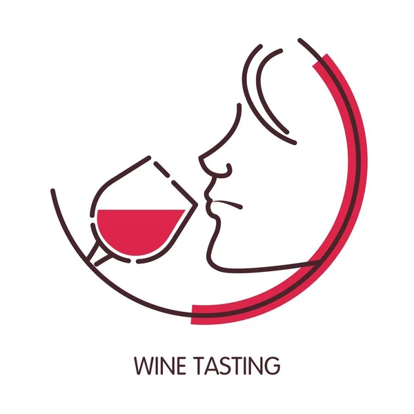 Vin emblem design — Stock vektor