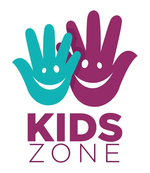 Ikone der Kinderzone — Stockvektor
