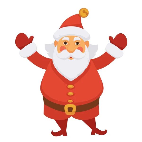 Santa Claus Nieuwjaar Hoed Voor Christmas Wenskaart Ontwerp Happy Santa — Stockvector