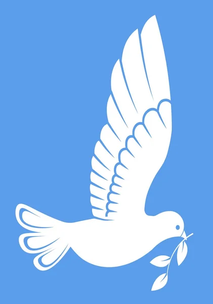 Простая Голубь Голубь Птица Голубой — стоковый вектор