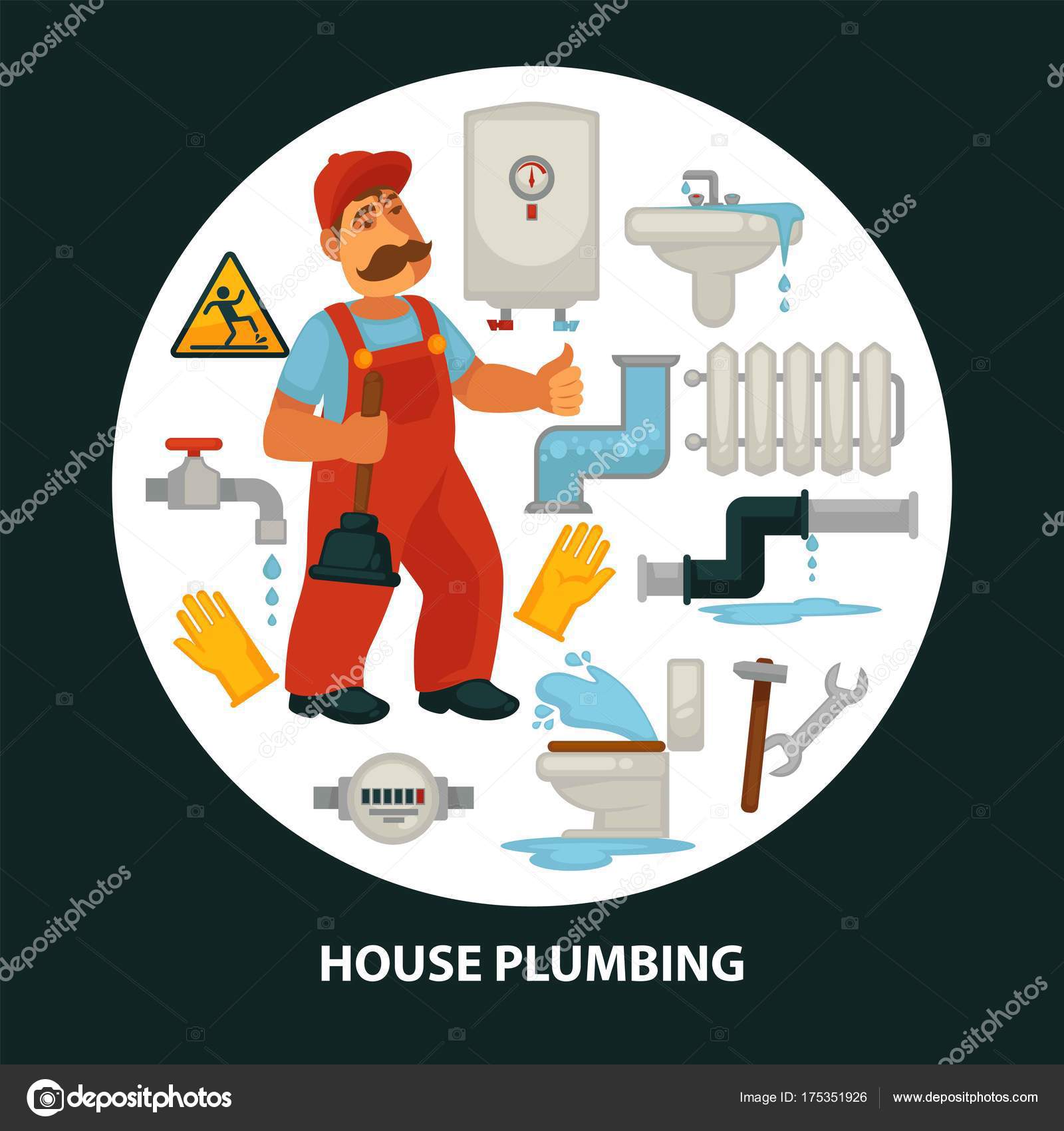 Huis Service Affiche Voor Keuken Badkamer Riolering Lekkage ... Huis Service Affiche Voor Keuken Badkamer Riolering Lekkage ...