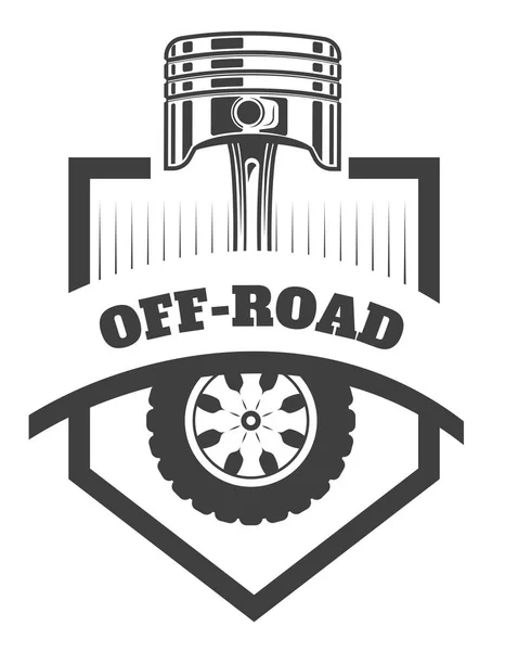 Road Extreme Araba Kulübü Logosu Şablonu Vektör Simge Veya Yol — Stok Vektör
