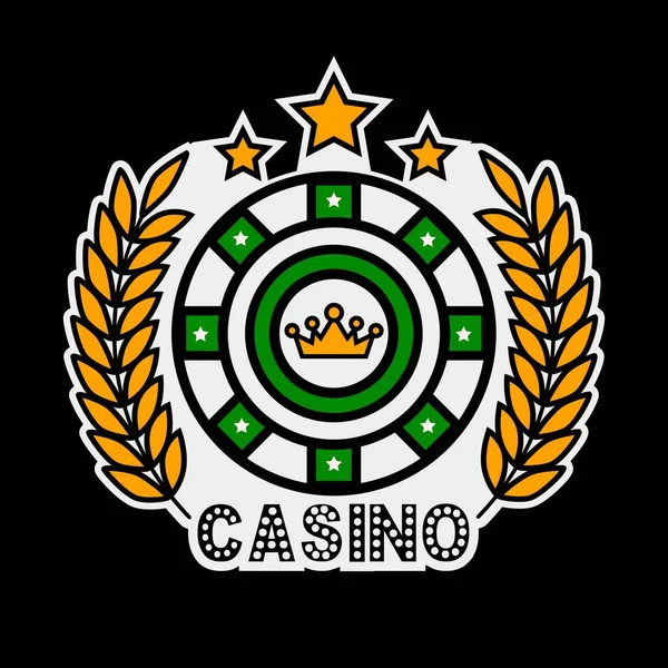 Casino poker modèle de logo — Image vectorielle