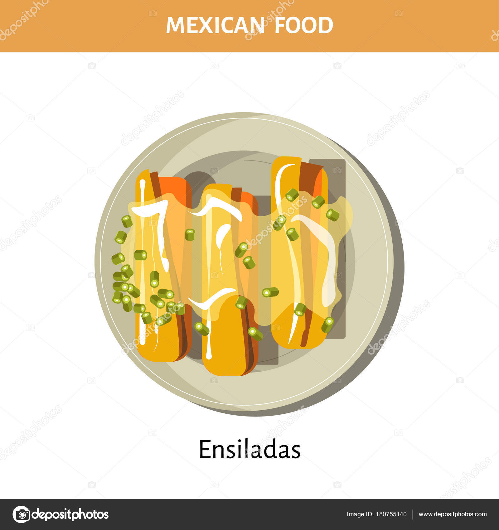 Deliciosas Ensiladas Bajo Salsa Plato Comida Tradicional Mexicana Aislada Ilustración vector, gráfico vectorial © Sonulkaster imagen #180755140 Deliciosas Ensiladas Bajo Salsa Plato Comida Tradicional Mexicana Aislada Ilustración vector, gráfico vectorial © Sonulkaster imagen #180755140