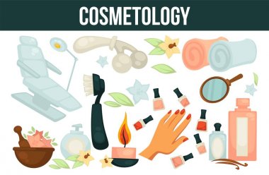 Sağlık ve güzellik posteri için kozmetik Hizmetleri