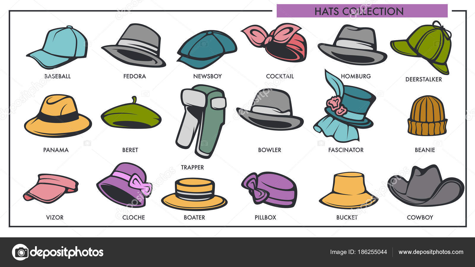 Strømcelle gård Spænde Woman Man Hats Models Collection Retro Modern Fashion Type Stock Vector by ©Sonulkaster 186255044 Strømcelle gård Spænde Woman Man Hats Models Collection Retro Modern Fashion Type Stock Vector by ©Sonulkaster 186255044
