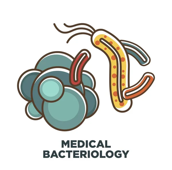 Virus och bakterier-ikonen — Stock vektor